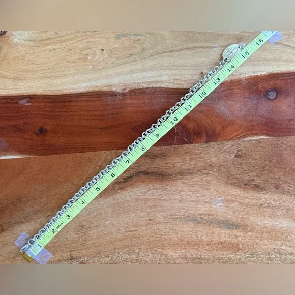 Modern Version Tiffany&Co. Please Return To Oval Tag Necklace 15.25” - Picture 6 of 9